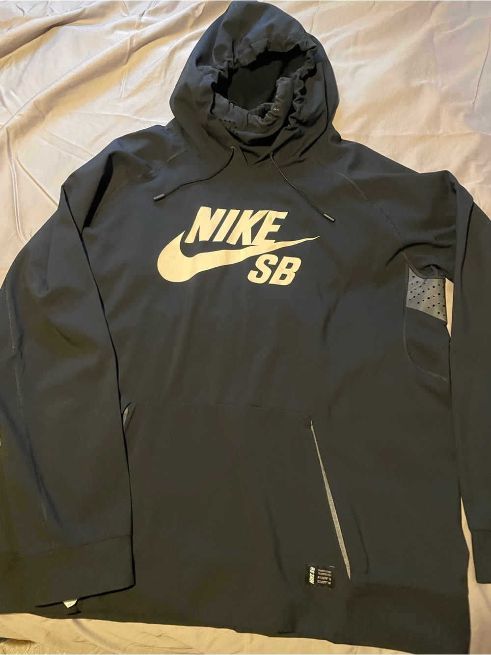 Nike Black Hoodie with White SB Logo